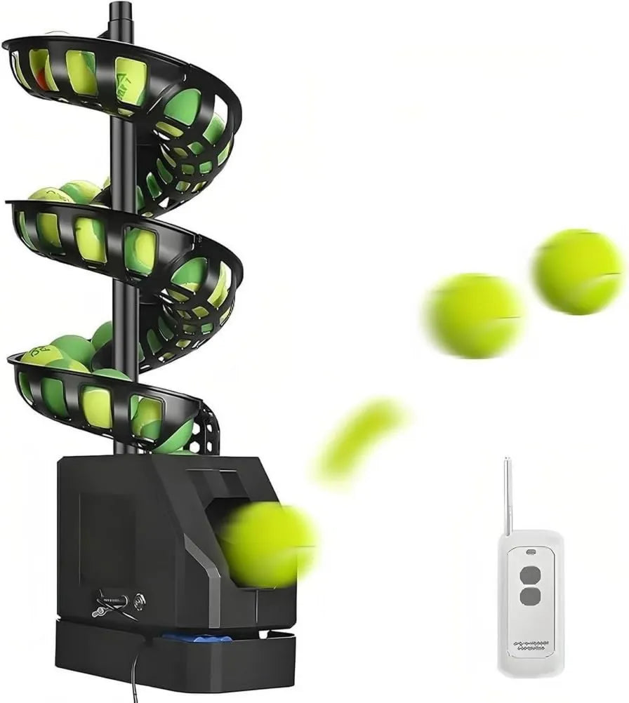 Tennis-Ballmaschine für Solo- und Vereinstraining, leicht transportierbar, mit Fernbedienung, automatischer Betrieb, automatisches Trainingsgerät