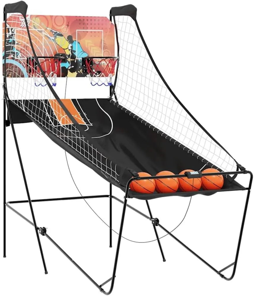 Elektronisches Basketball-Wurfspiel, mit Bällen; Basketballautomat für Spielzimmer und Freizeittraining, vidaXL