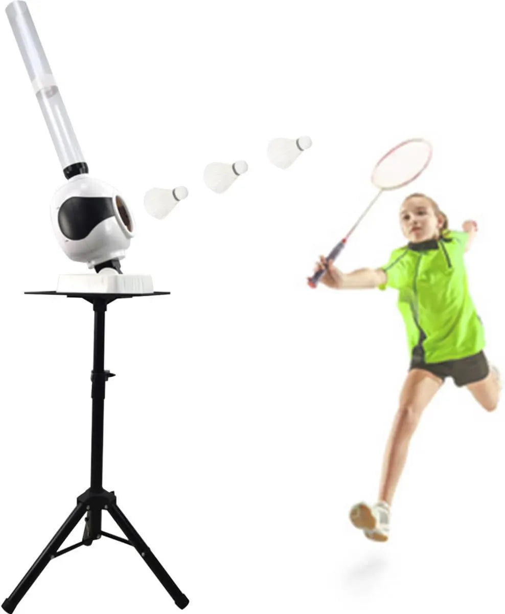 Badminton-Federbälle, Trainingsbälle für Federball, leicht transportierbar, für den Außenbereich, automatischer Betrieb