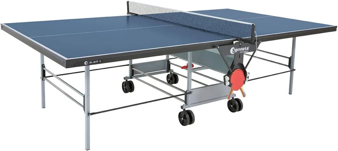 Sponeta Sportline Wiedergabe Innen S3 Tischtennisplatte für Training und Freizeitspiel, blau, Tischtennistisch