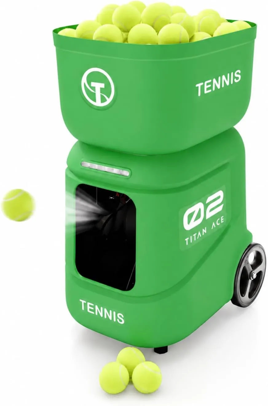 Tennis-Ballmaschine, automatisches Trainingsgerät, mit App-Steuerung, 17,7 kg, für Solo- und Vereinstraining