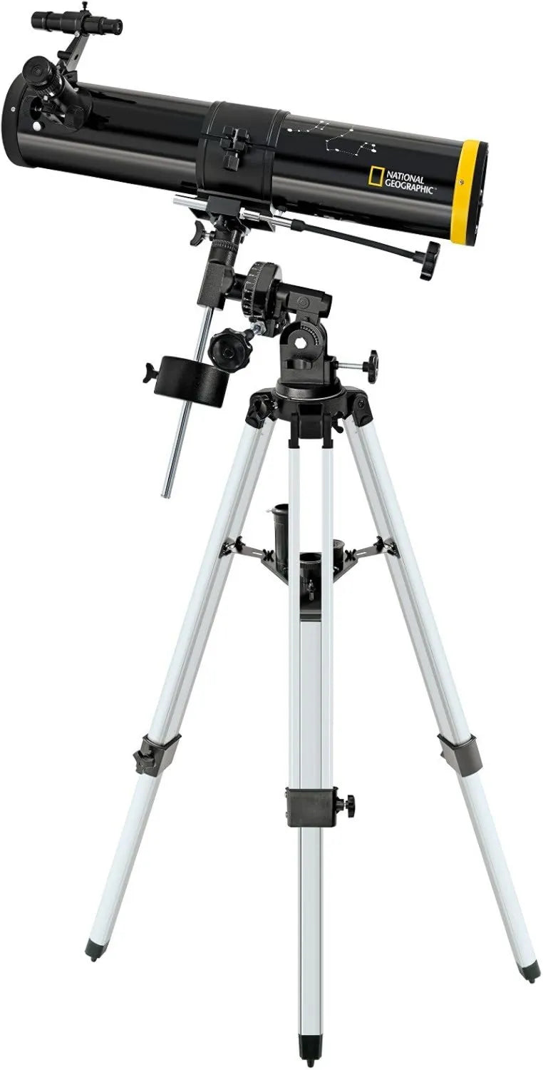 National Geographic Astronomisches Reflektor-Teleskop, Newton-Spiegelteleskop, 76/700, mit Smartphone-Adapter, mit Stativ
