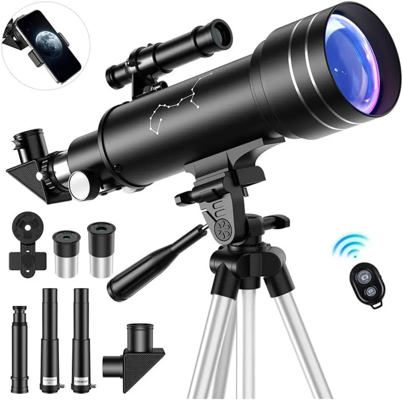 Astronomisches Teleskop, 400 mm Öffnung, 70mm, 400mm, mit Stativ