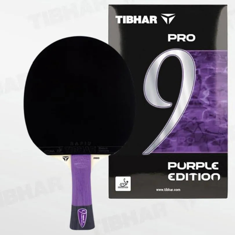 Tibhar Pro Purple Edition Tischtennisschläger, Pingpong-Schläger, ITTF-konform, für Training und Wettkampfspiel