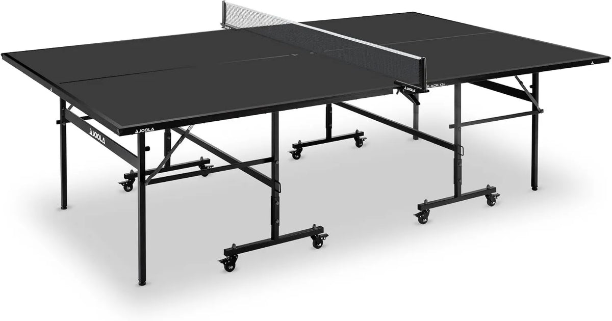 JOOLA Tischtennisplatte, klappbare Konstruktion, für den Innenbereich, schnell aufgebaut, mit Netz, 76 cm