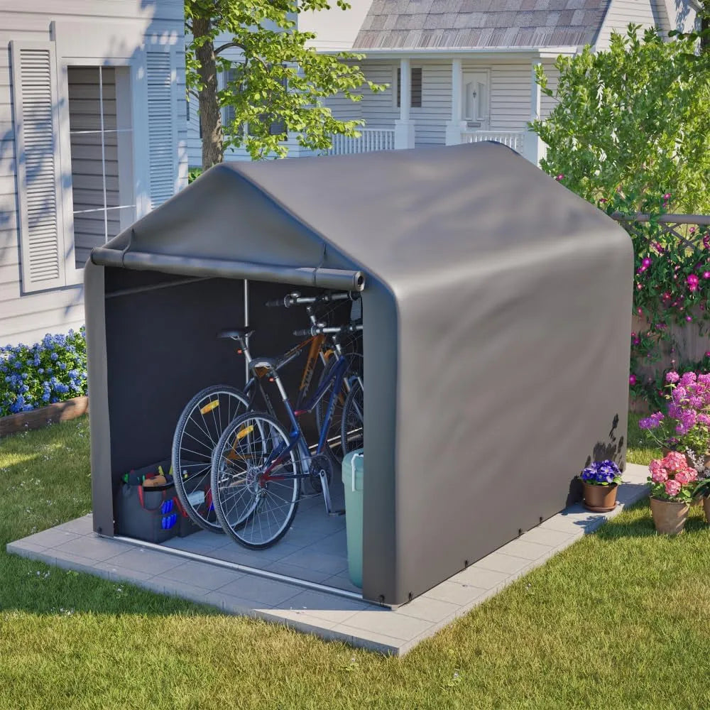 Fahrradgarage – 160 x 220 x 165 cm, wetterfest, für Gartengeräte und Fahrräder