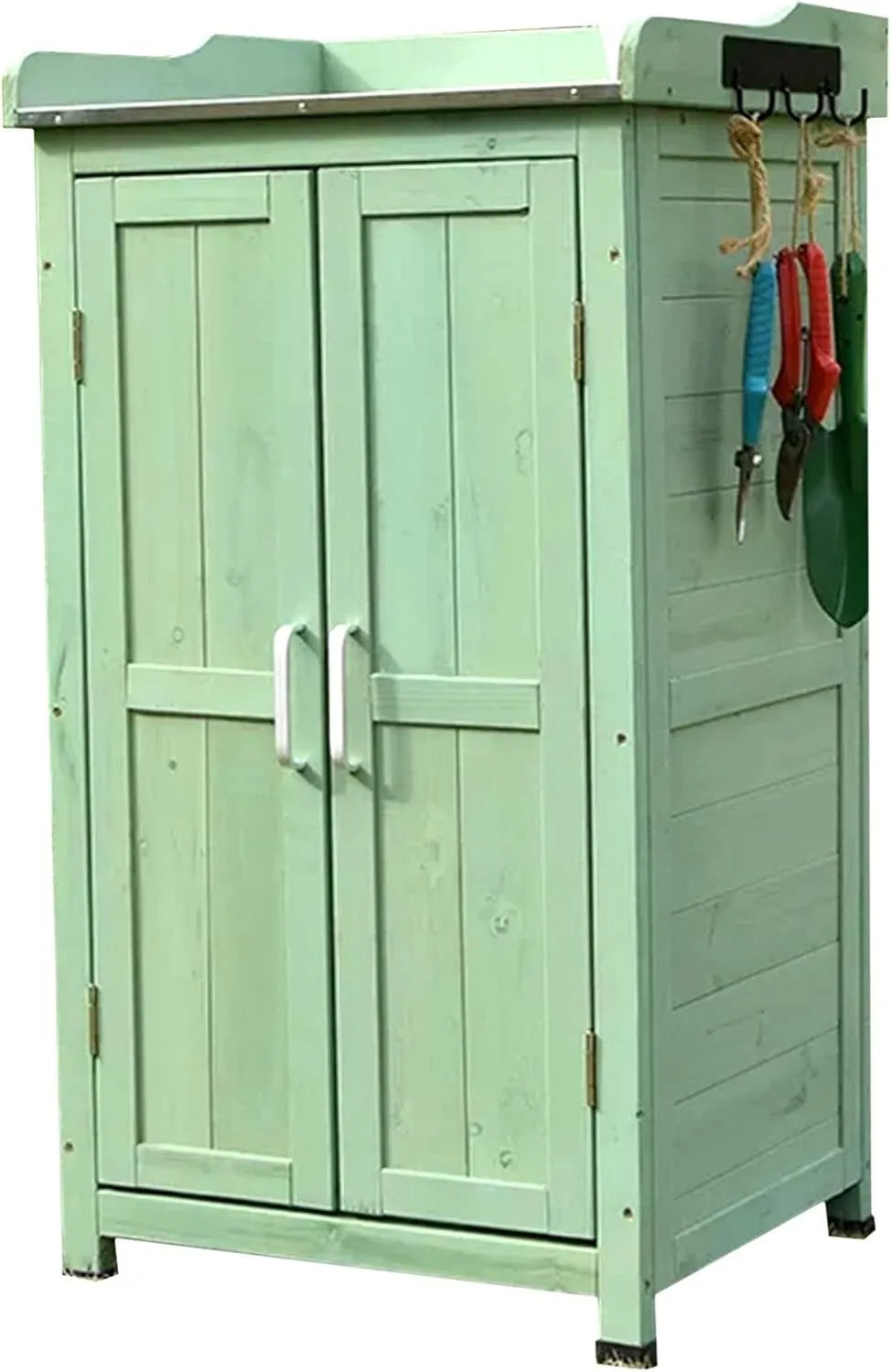 Gartenschrank Größe, aus Kunststoff, wetterfest, für Gartengeräte und Werkzeug