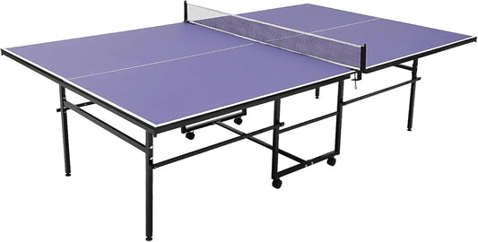 Tischtennisplatte für Training und Freizeitspiel, klappbare Konstruktion, leicht transportierbar, für innen und außen, schnell aufgebaut, 3 Bälle