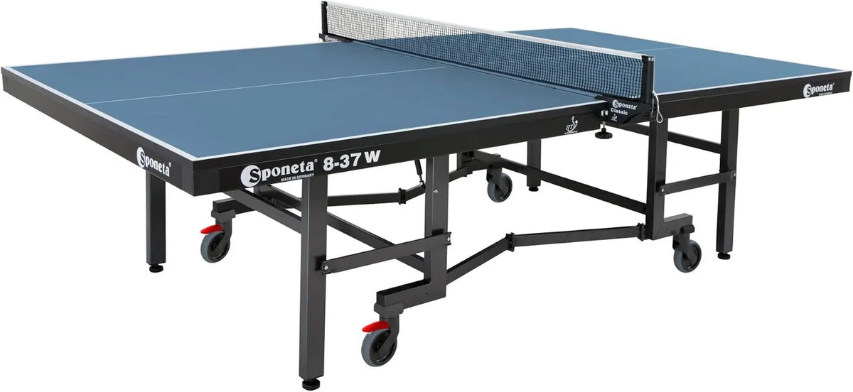 Sponeta S 8-37 w Indoor Tischtennisplatte, für den Innenbereich, mit Netz, blau, 25 mm; Tischtennistisch für Training und Freizeitspiel