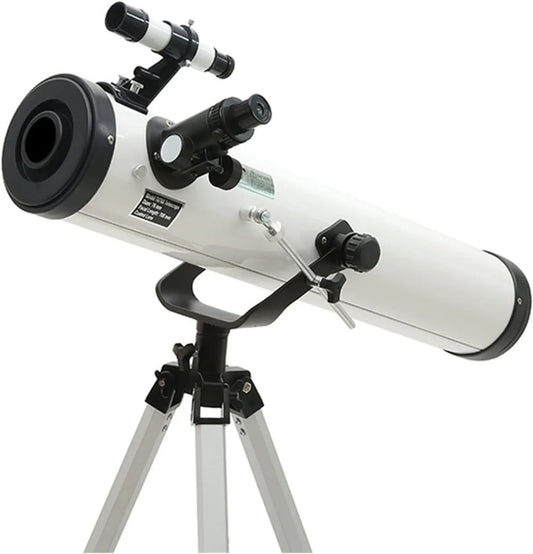 Beobachtungsfernrohr für Einsteiger und Erwachsene, Astronomisches Teleskop, 525x, 76mm, für Beobachtung von Mond, Sternen
