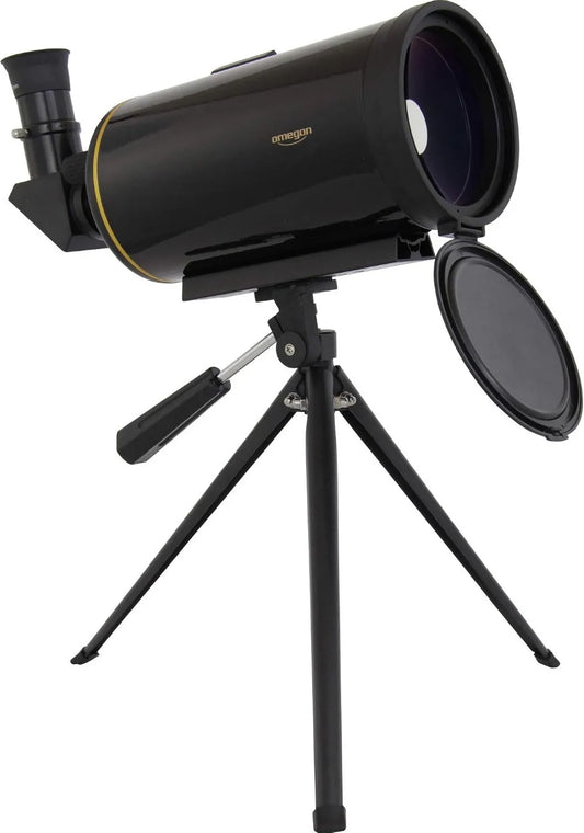Omegon MightyMak 90 Maksutov-Teleskop, kompaktes Katadioptrik-Teleskop für Beobachtung von Mond, Planeten