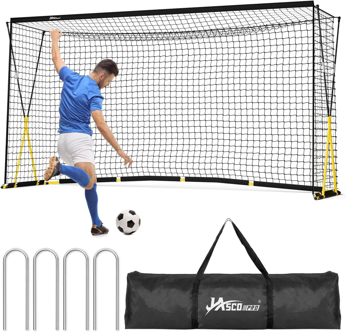 Fußballtor mit Netz, Trainingstor, 180cm, für Garten, Verein und Schusstraining