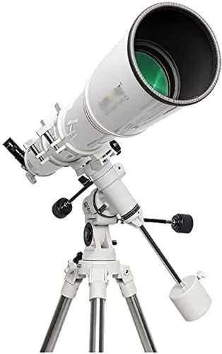 Astronomisches Refraktor-Teleskop, 1000x102, 102 mm, mit Smartphone-Adapter, mit Stativ