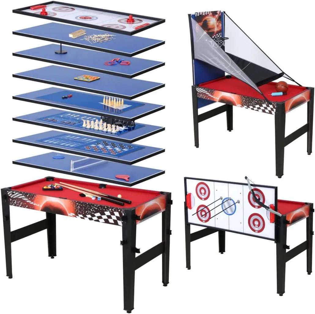 Multifunktionaler Spieltisch, Mehrfach-Spieltisch, 11 cm, für Spielzimmer und Familienfreizeit