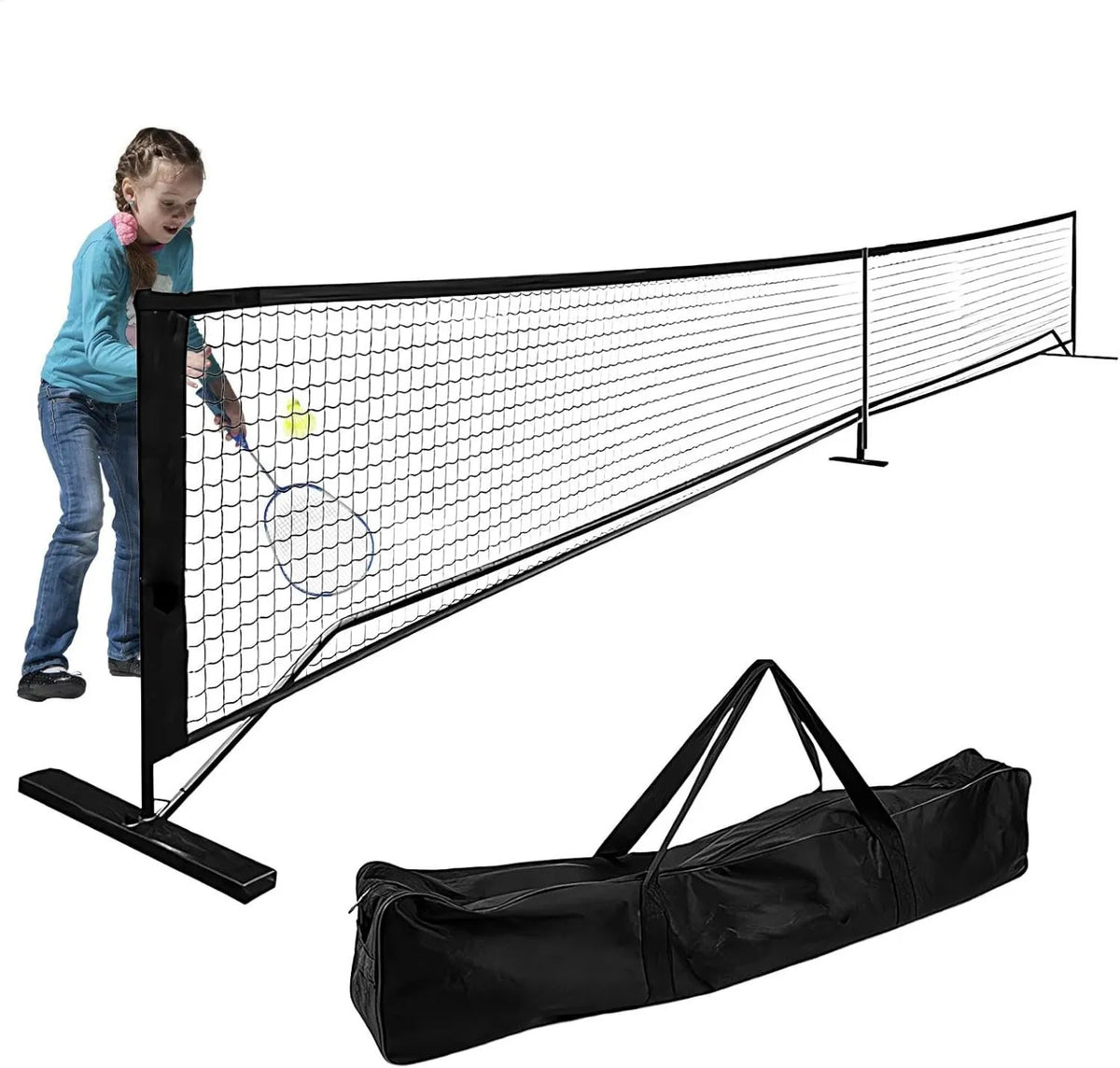 Tennisnetz, mobiles Trainingsnetz, für Garten, Court und Training