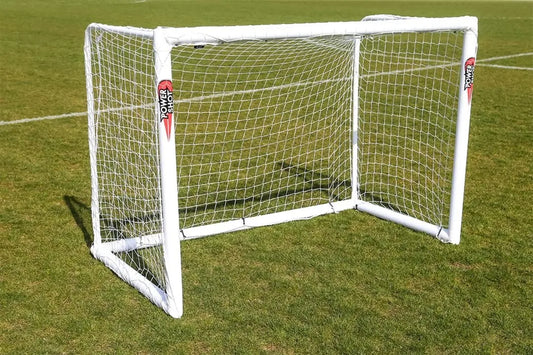 POWERSHOT Fußballtor mit Netz, Trainingstor, wetterfest, 1,2m, für Garten, Verein und Schusstraining