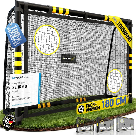 Fußballtor mit Netz, Trainingstor, für Garten, Verein und Schusstraining