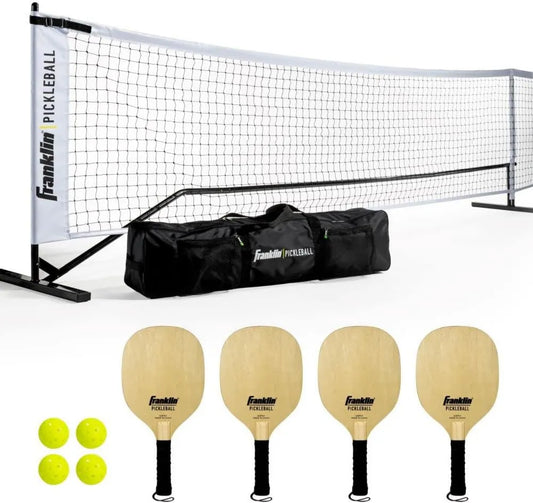 Franklin Sports Pickleball-Netz, mobiles Netzsystem, für Garten, Court und Training