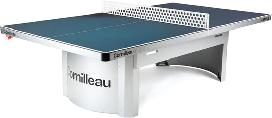 Cornilleau Campus 510 - Outdoor Tischtennisplatte, wetterfest, für den Außenbereich, blau, 7 mm; Tischtennistisch für Training und Freizeitspiel