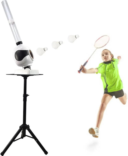 Badminton-Federbälle, Trainingsbälle für Federball, leicht transportierbar, für den Außenbereich, automatischer Betrieb