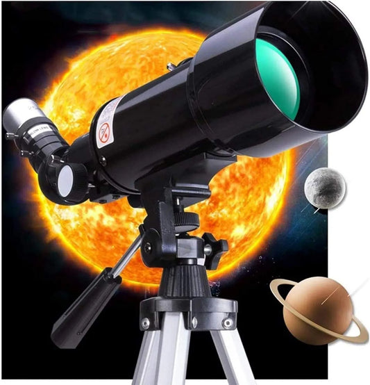 Linsenteleskop für Himmelsbeobachtung, Astronomisches Refraktor-Teleskop, mit Stativ, für mobile Beobachtung