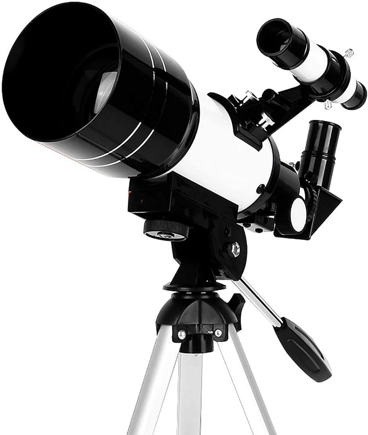 Astronomisches Refraktor-Teleskop, Linsenteleskop für Himmelsbeobachtung, mit Stativ, für Mond, Planeten und terrestrische Beobachtung