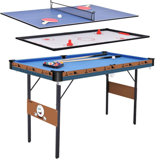 Multifunktionaler Spieltisch, Mehrfach-Spieltisch, klappbare Konstruktion, für Spielzimmer und Familienfreizeit