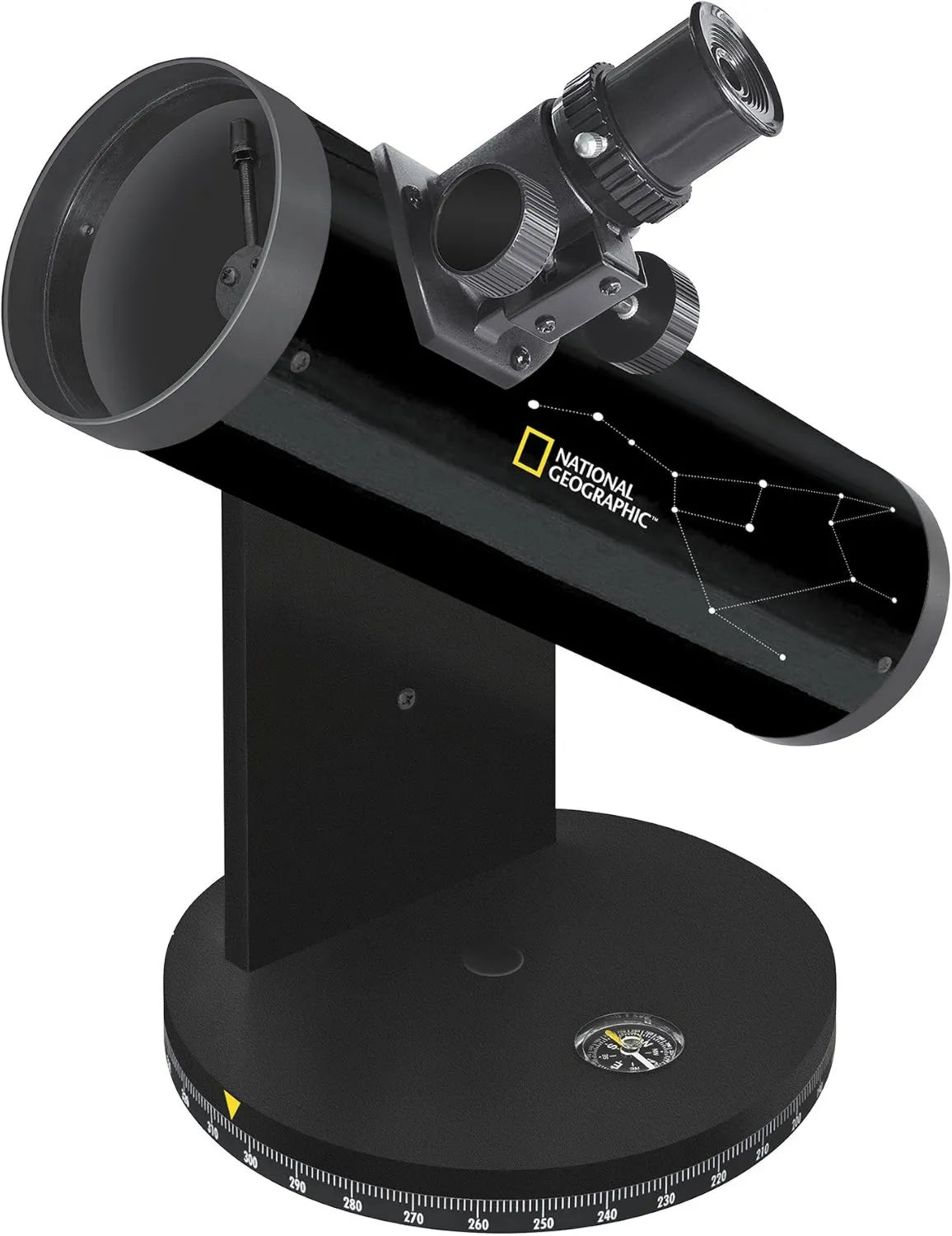 National Geographic Kompaktes Astronomisches Reflektor-Teleskop, 76 mm, Newton-Spiegelteleskop für Beobachtung von Mond, Planeten und Deep Sky