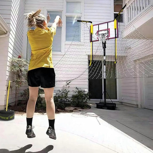 Basketball-Pass- und Rücklauftrainer, Basketball-Trainingshilfe, leicht transportierbar, für Pass- und Wurftraining, Basketball-Rebounder