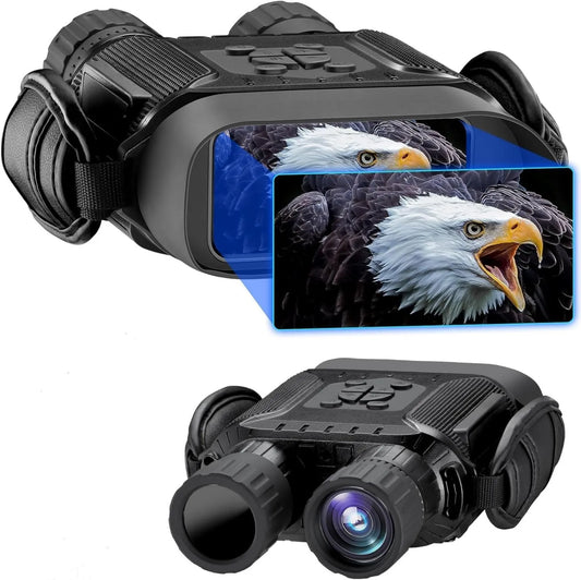 Digitales Nachtsichtgerät, Infrarot-Fernglas mit Foto- und Videoaufnahme, 5X, 400m, mit WLAN, für Tierbeobachtung, Camping