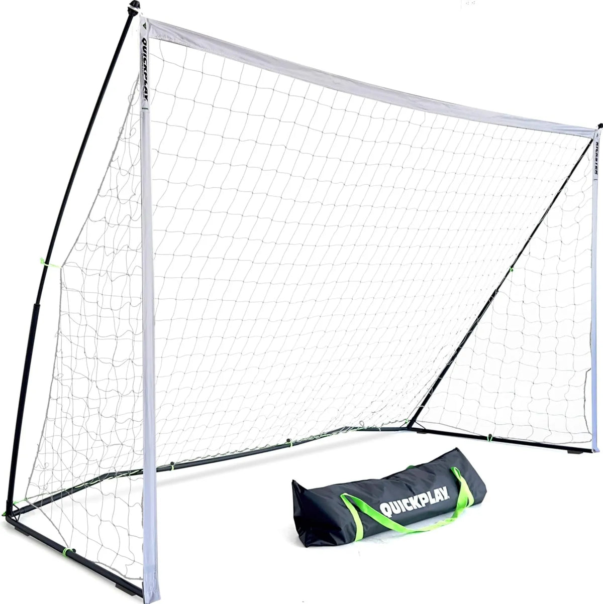 Fußballtor mit Netz, Trainingstor, für Garten, Verein und Schusstraining, QUICKPLAY