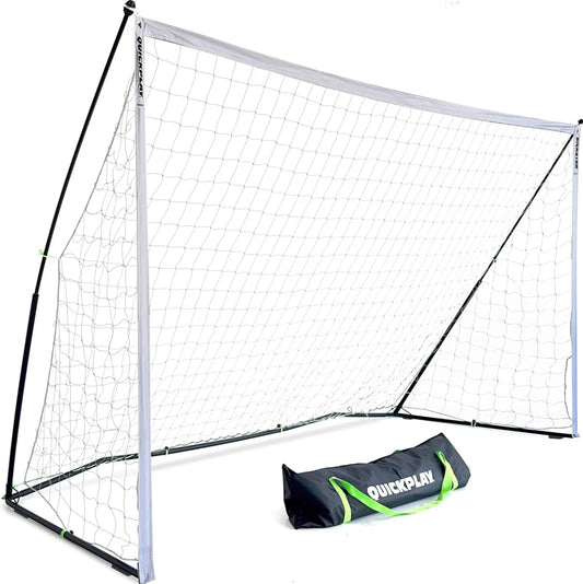 Fußballtor mit Netz, Trainingstor, für Garten, Verein und Schusstraining, QUICKPLAY