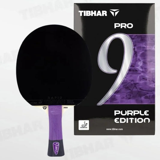 Tibhar Pro Purple Edition Tischtennisschläger, Pingpong-Schläger, ITTF-konform, für Training und Wettkampfspiel