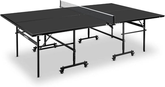 JOOLA Tischtennisplatte, klappbare Konstruktion, für den Innenbereich, schnell aufgebaut, mit Netz, 76 cm