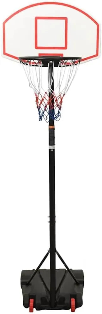 Basketballkorb mit Ständer, höhenverstellbar, mit Rollen, für den Innenbereich, 216-250 cm; mobile Basketballanlage für Garten, Einfahrt und Training