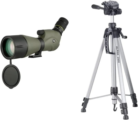 Spektiv mit Zoom, 80mm, 165 cm, 67 cm, mit Stativ, Beobachtungsfernrohr für Vogelbeobachtung, Natur