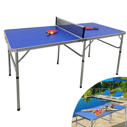 Tischtennisplatte, Tischtennistisch, klappbare Konstruktion, leicht transportierbar, für den Außenbereich, für den Innenbereich, 3 Bälle, Futchoy