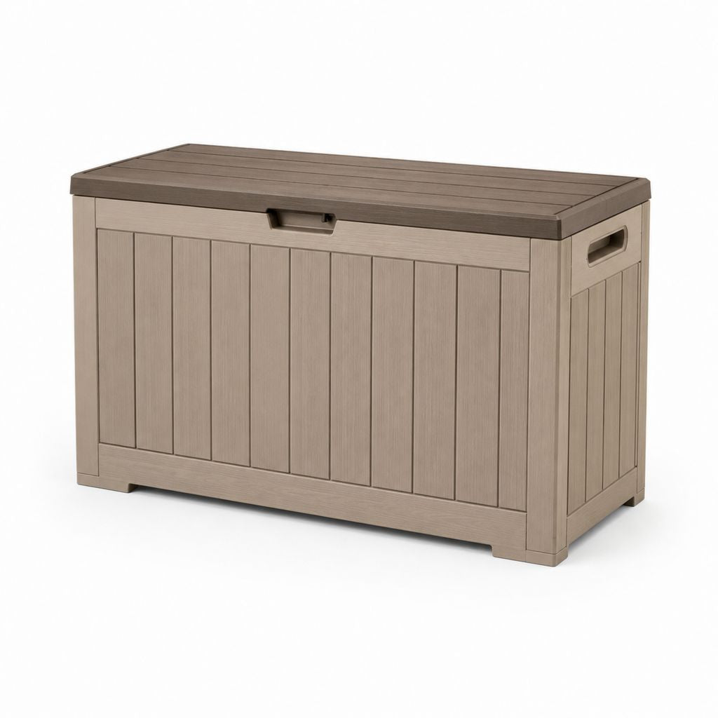 Rechteckige Türme aus Polypropylen und braun, 147 × 83 × 86 cm, 870 L