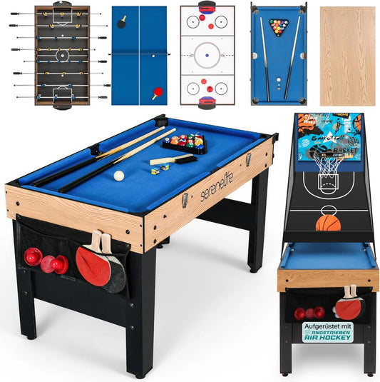 Multifunktionaler Spieltisch, Mehrfach-Spieltisch, für Spielzimmer und Familienfreizeit, SereneLife