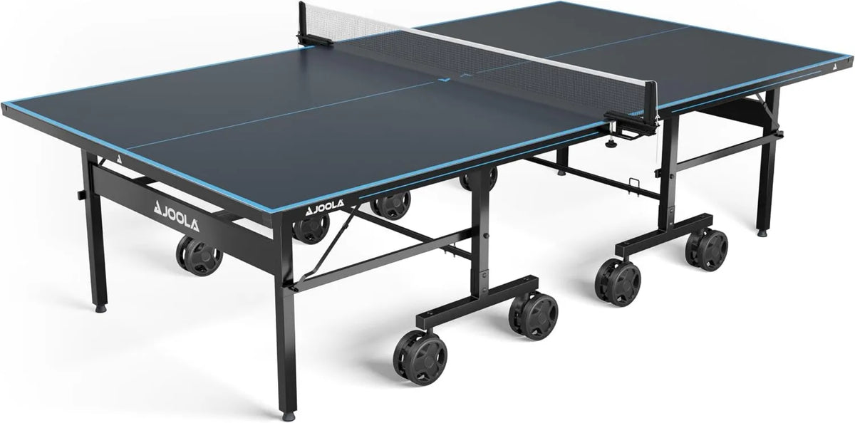 JOOLA Tischtennisplatte für Training und Freizeitspiel, klappbare Konstruktion, wetterfest, für den Außenbereich, aus Aluminium, Tischtennistisch