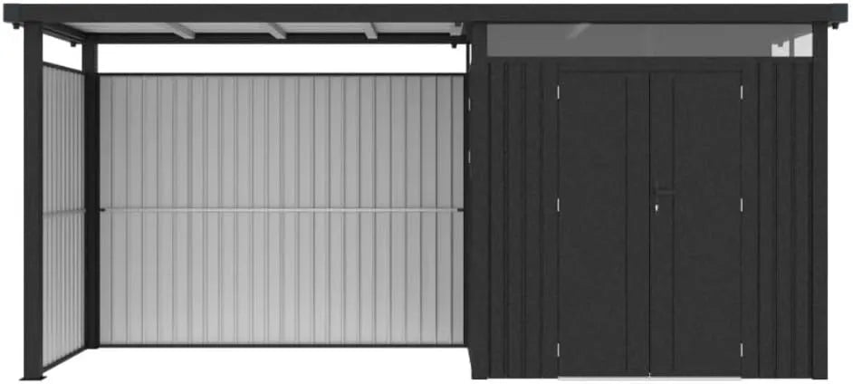 Gerätehaus Seitenwand – aus Metall, für Gartengeräte, Werkzeug und Außenlagerung