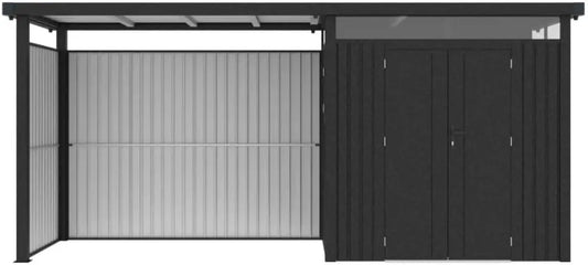 Gerätehaus Seitenwand – aus Metall, für Gartengeräte, Werkzeug und Außenlagerung