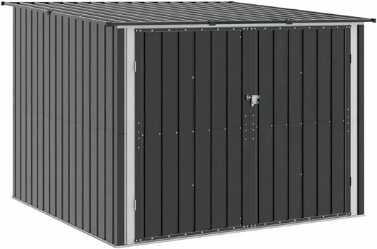 Fahrradgarage – aus Metall, 216 x 207 x 158 cm, anthrazit, für Fahrräder und Zubehör
