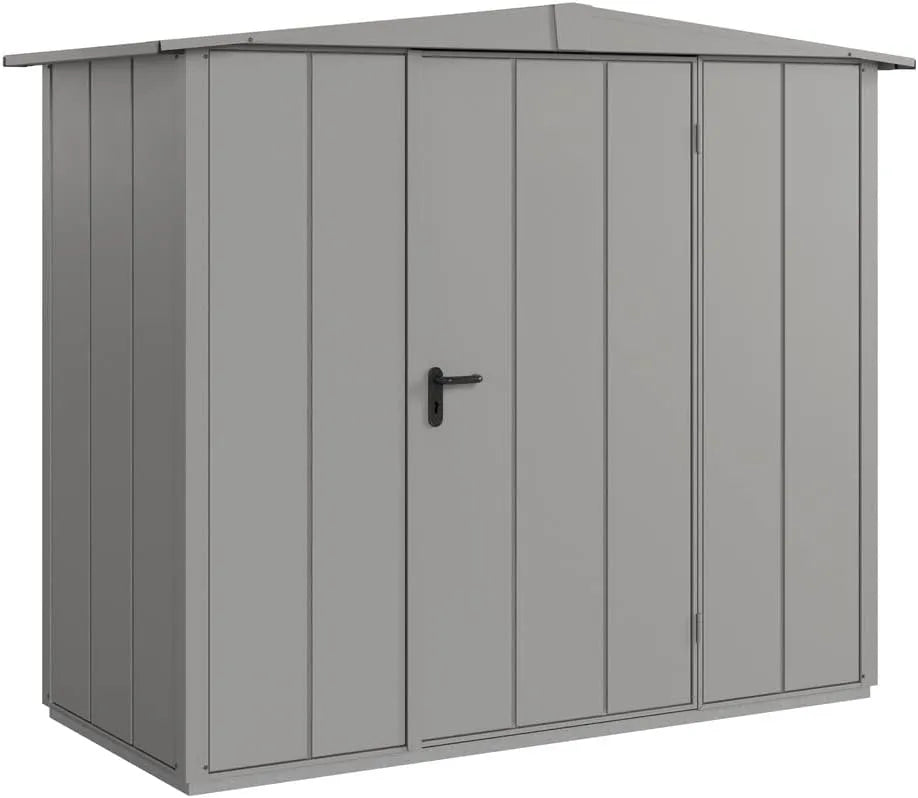 Gerätehaus – aus Aluminium, 8,02 m², mit Satteldach, für Gartengeräte, Werkzeug und Außenlagerung, Gerätehaus