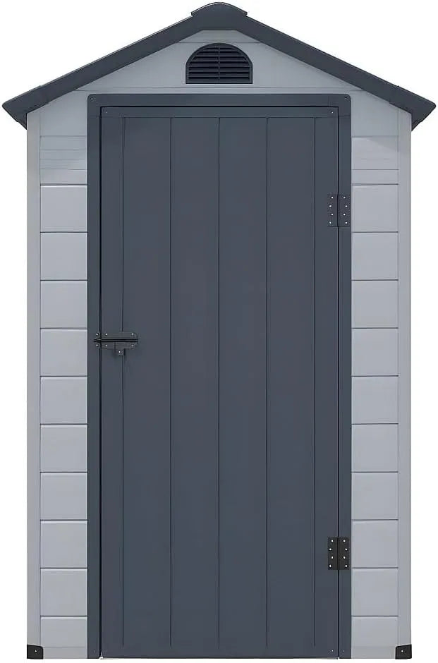 Vente-unique Gerätehaus CESIO, aus Kunststoffharz, 1,39 m², für Gartengeräte, Werkzeug und Außenlagerung