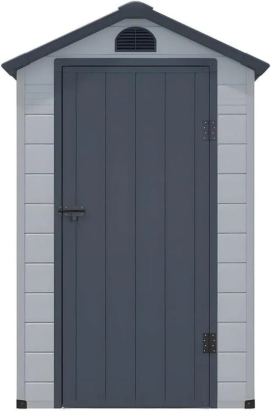 Vente-unique Gerätehaus CESIO, aus Kunststoffharz, 1,39 m², für Gartengeräte, Werkzeug und Außenlagerung