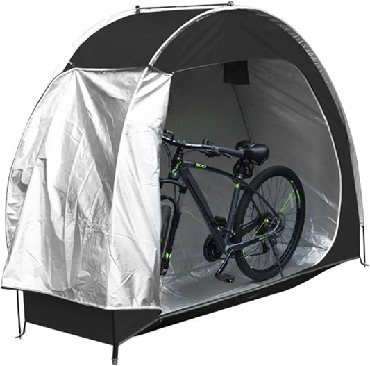 Fahrradgarage Size – mit PE-Gewebe, wetterfest, für Gartengeräte und Fahrräder
