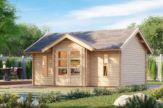 Gerätehaus, 19 m², mit Boden, für Gartengeräte, Werkzeug und Außenlagerung