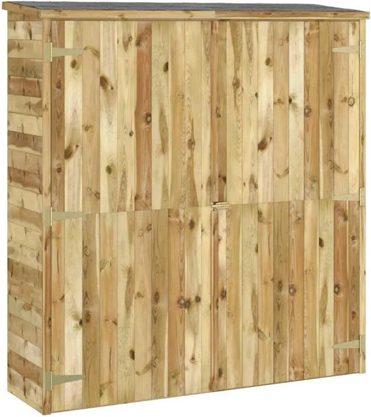 Gerätehaus – aus Holz, 163 x 50 x 171 cm, für Gartengeräte, Werkzeug und Außenlagerung